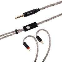 TRIPOWIN Zonie-- with Mic High-Fidelity 32AWG 16-Core Silver-Plated SPC Earphone Cable for IEMS