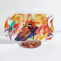 Llaveros de acrílico, figuras de The knav, Arlecchino Impact, modelo de Anime, Furina, Mavuika, Neuvillette, colección de decoración de escritorio, regalo