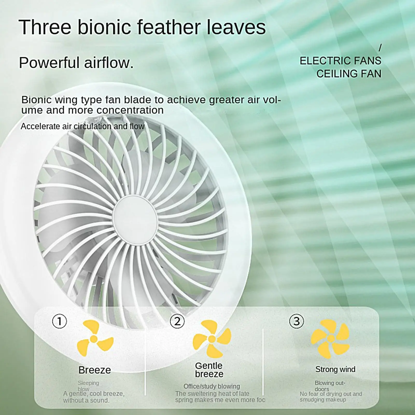 LED Camping Fan Rechargeable Adjustable Canopy Tent Fan With Light for Outdoor Canopy Beach Hiking Backpacking RV Garage view 4