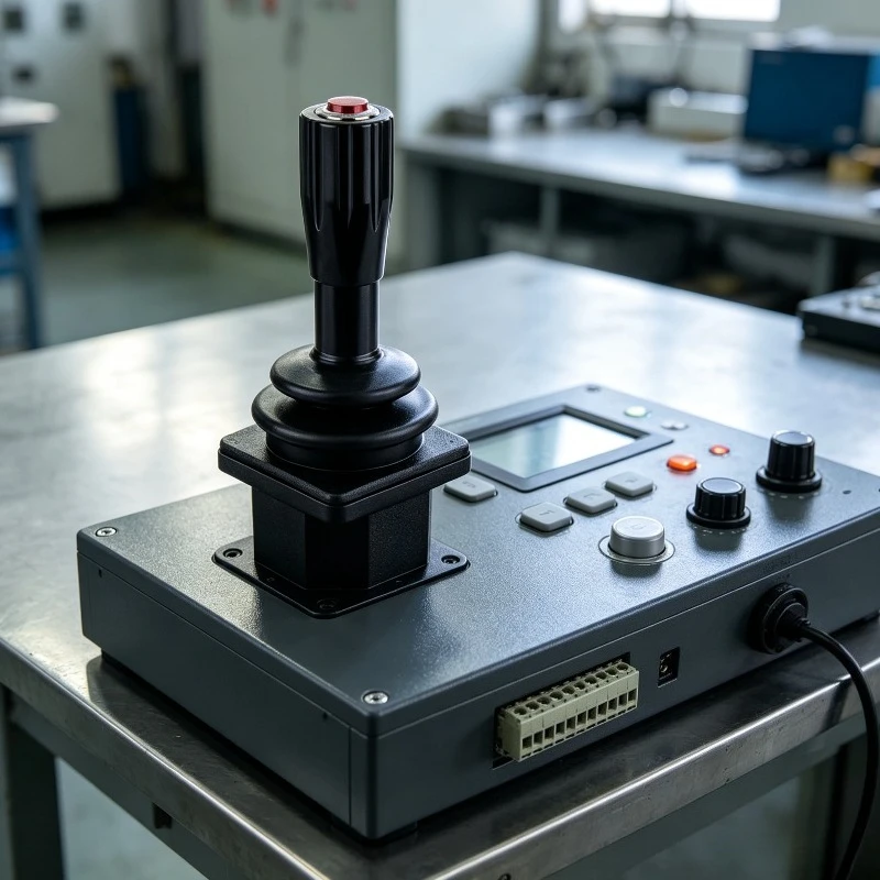 45CG‑USB TYH45CG 2 Axis Hall Effect Joystick Built‑in Push Button Non‑Contact Sensor Spring Return Industrial Control Lever