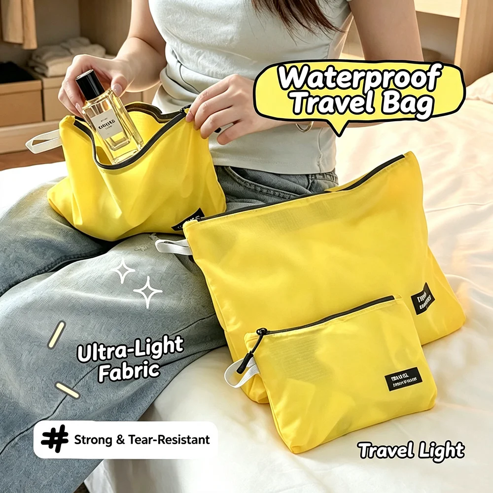 Portable Organiser Bag Waterproof Ultralight Multifunctional Travel Storage Cosmetics Toiletries Clothing Underwear Storage Bag