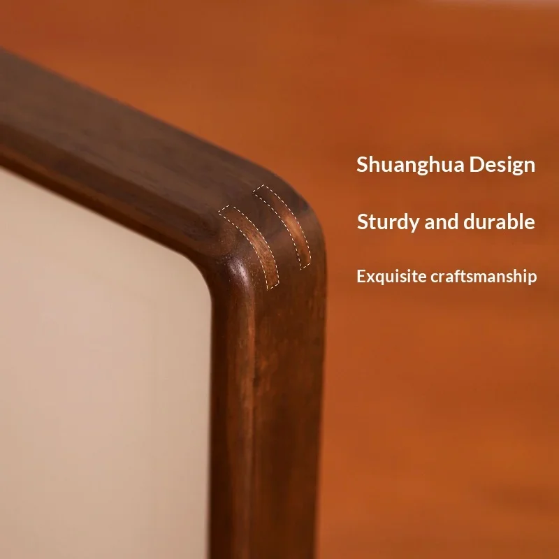 High-Quality Solid Wood A4 Photo Frame for Wedding Certificates Premium Black Walnut Rounded Corner Picture Frame Home Display