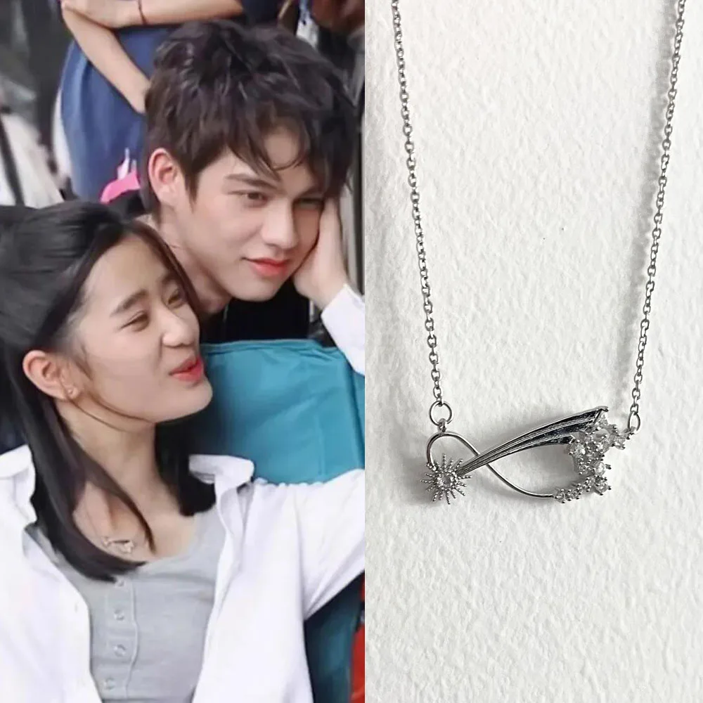 TV Series F4 Thailand Boys Over Flowers Thyme Gorya Cosplay Necklace Mobius Pendant Alloy Chain Choker Jewelry Accessories Prop