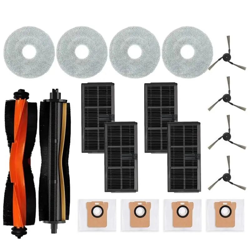 

B06B-Accessories Kit For Xiaomi For Mijia Omni M40/D110CN- Main Roller, Side Brushes, HEPA Filters, Mop Cloths, Dust Bags