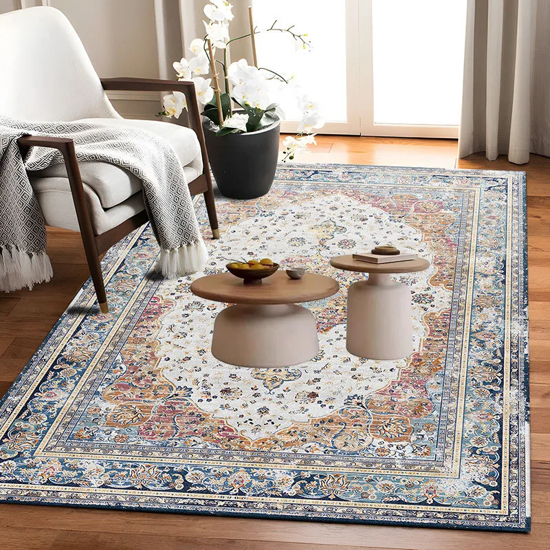 

Винтажные ковры для гостиной, мягкие пушистые коврики для дома, декоративные ковры в американском персидском стиле, ковры для спальни, коврики для кабинета, коврики для дивана и стола, нескользящие.