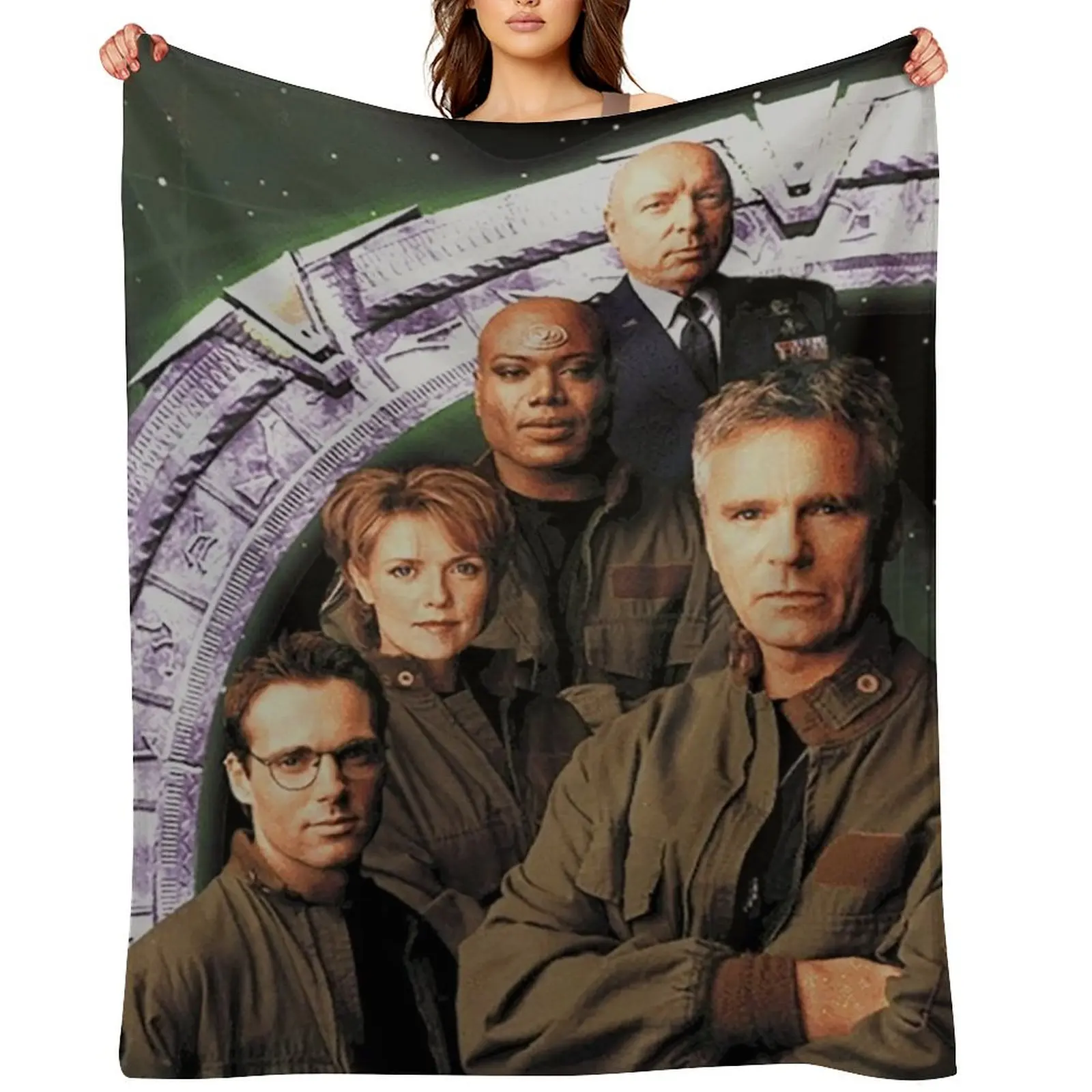 

Stargate SG1 Throw Blanket Bed Fashionable Furrys Thins Shaggy Blankets