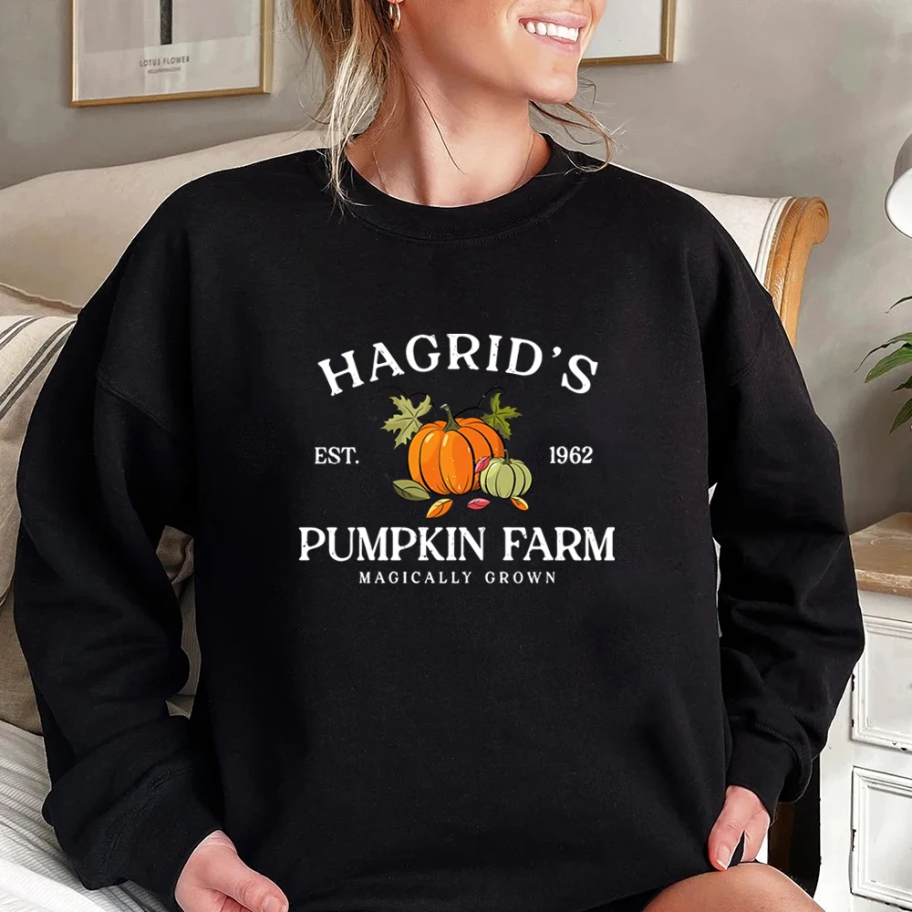 Hagrid\'s Pumpkin Patch Sweatshirt Fall Halloween Hoodie Thanksgiving Sweater Halloween Shirts Unisex Long Sleeves Sweatshirts