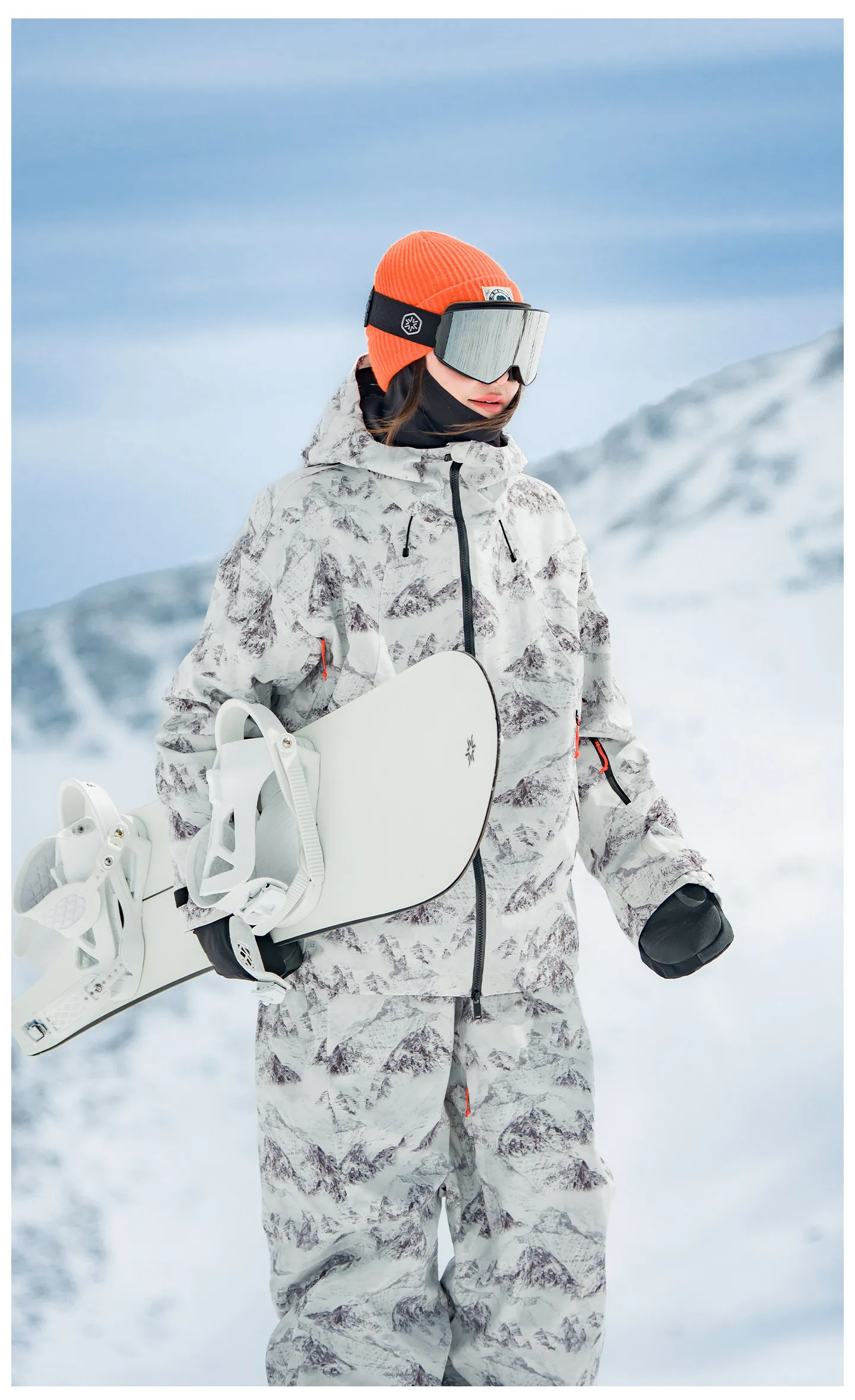 2026 John Snow Unisex Skianzug Wasserdicht Winddicht Warm Snowboard-Jacke-Hosen-Set für Männer Frauen Winter Outdoor – Detail 33