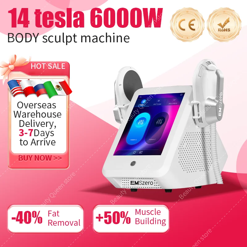 

EMSSLIM NEO RF Machine 2024 Body Contouring HIEMT EMS Sculpting EMSzero Body Shaping Fat Removal Medspa Weight Loss Slimming