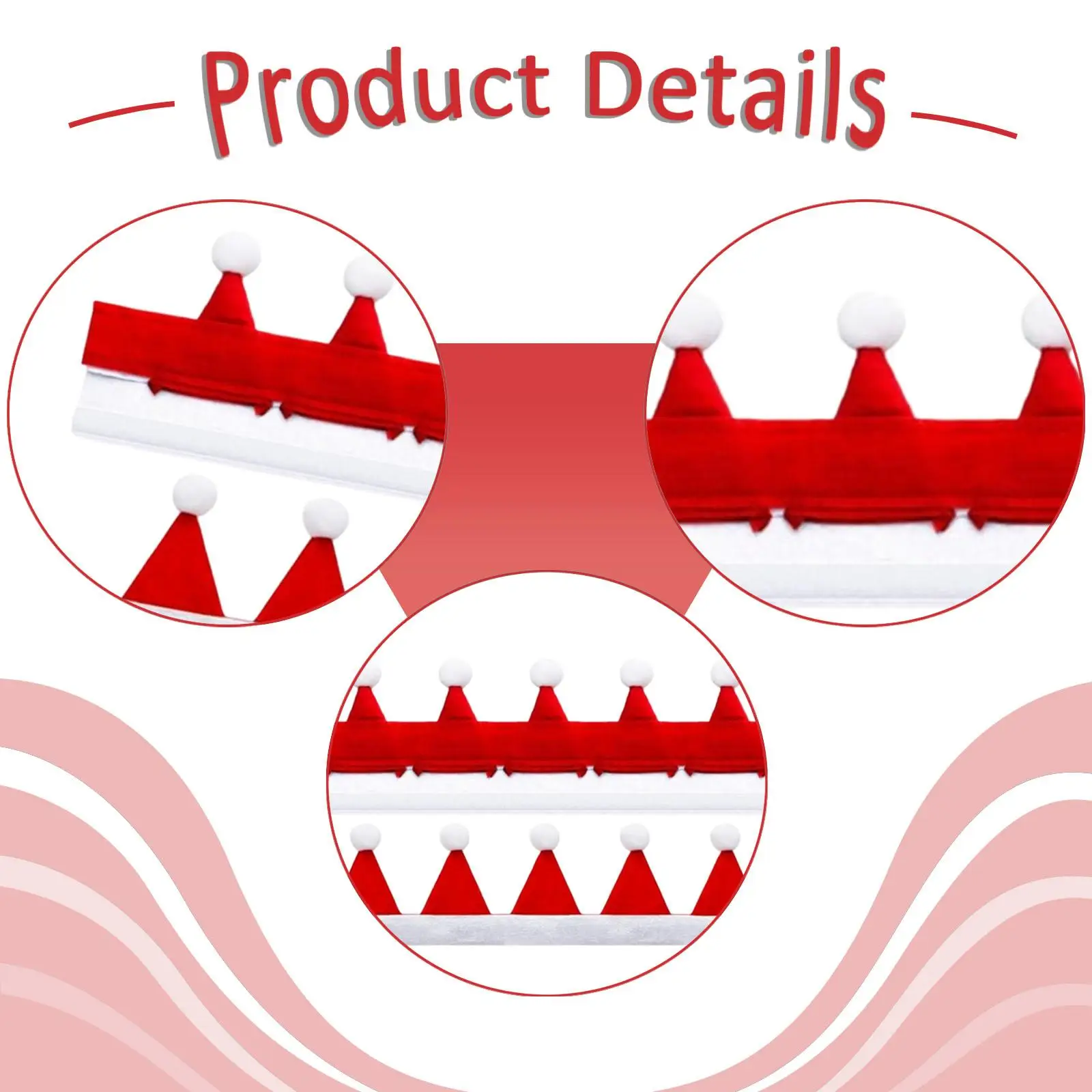 غطاء ربط عيد الميلاد الفروسية، إكسسوارات احتفالية مريحة من البوليستر للخيول لدعائم الصور