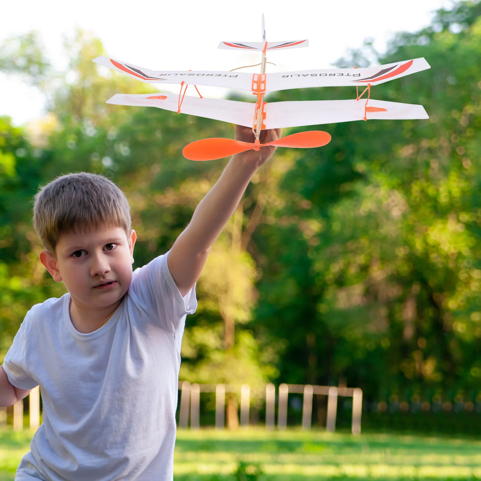 

3Pcs Rubber Band Aircraft Simple Plane Powered Outdoor Educational Fun Glider Plaything for Kids Airplane Toys