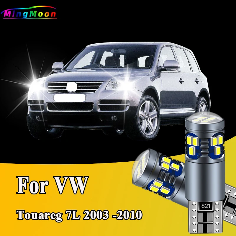 2Pcs T10 LED Bulbs Parking Lamp For VW Touareg 7L 2003 2004 2005 2006 2007 2008 2009 2010 Car Interior Clearance Lights