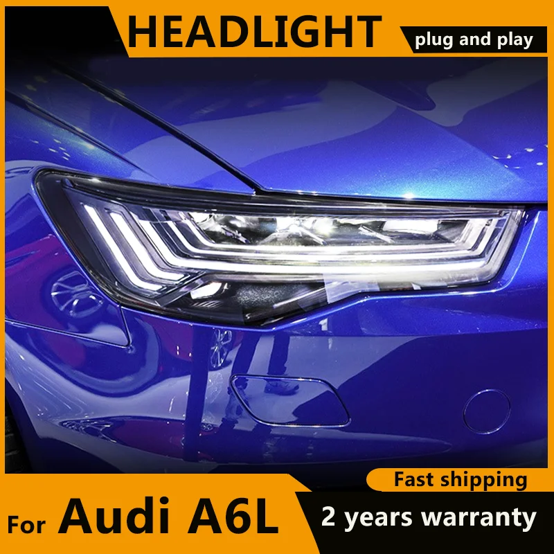 

LED Head Lamps For Audi A6L A6 C7 2012 2013 2014 2015 2016 2017 2018 A6 C8 Matrix LED Headlights DRL Dynamic turn signal Lights