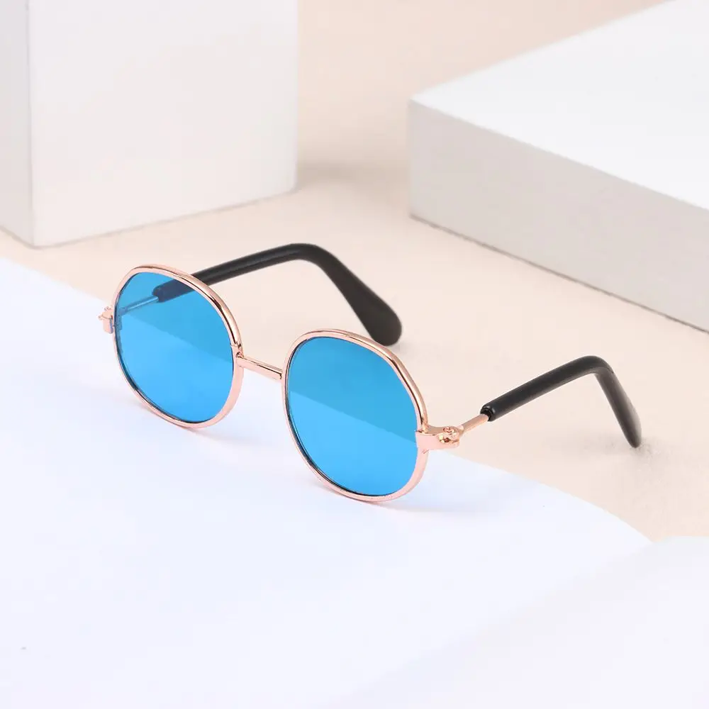 8.5cm Doll Sunglasses Metal Frame Glasses Lovely Eyewear Eyeglasses For Blythe Doll Accessories Plush Doll Glasses Accessories