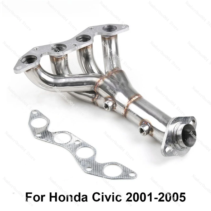 Car Modified Stainless Steel Exhaust Manifold for Honda Civic 01-05 DX/LX EM/ES D17A