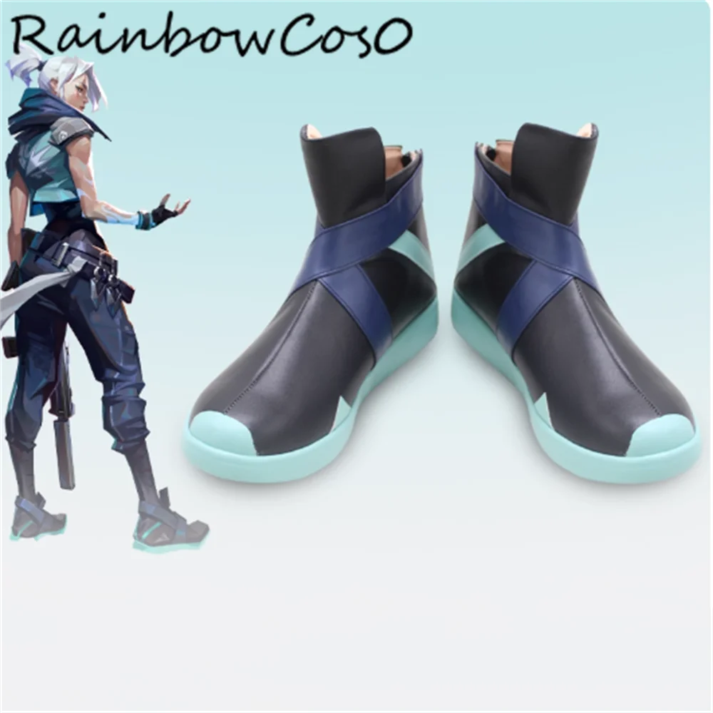 Jett Han Sunwoo Cosplay Sapatos Botas Jogo Anime Festa Halloween RainbowCos0 W5345
