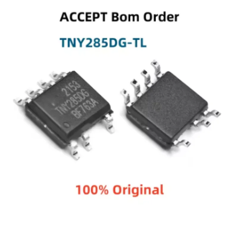 10PCS 100% Original TNY284DG-TL TNY285DG-TL TNY288DG-TL DIP-8 Offline Flyback PWM Switcher AC-DC Power IC For Charger LED