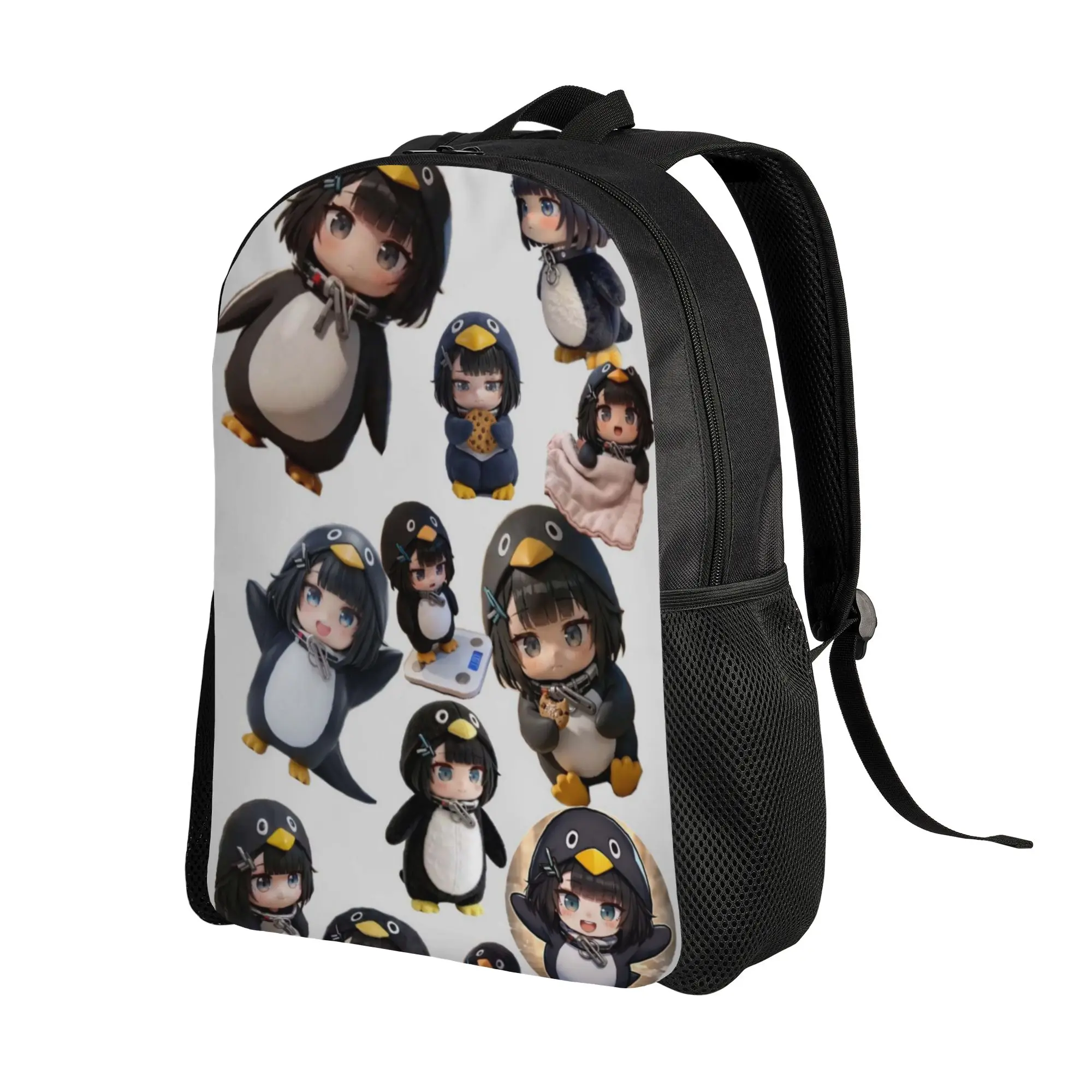 Laptop Bag Back to school season gugu gaga Penguin Anime Girl Stickers  High Street Backpack