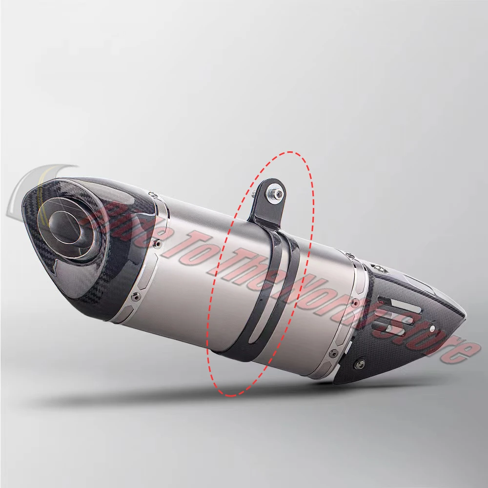 For SC project Arrow Yoshimura AK Brother Mivv Leovince Austinracing Etc Exhaust Pipe Fixinig Clip Real Carbon Fiber Fixed Clamp - view 5