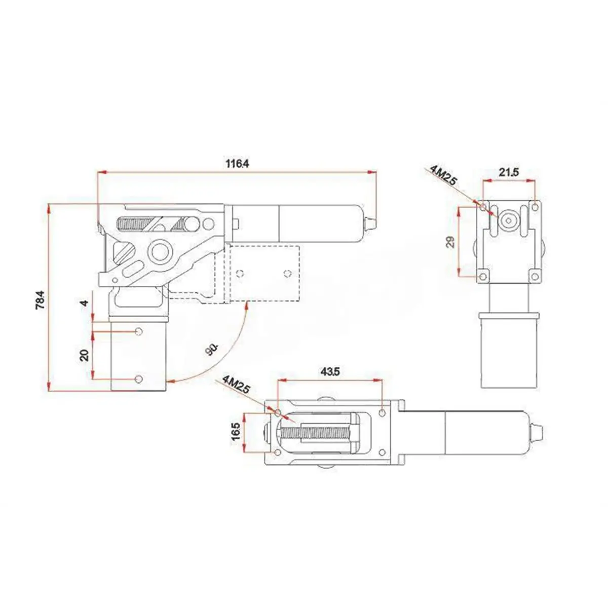 【clos】-carrello-di-atterraggio-elettrico-retrattile-a-90-gradi-tarot-tl4n003-per-elicottero-rc-drone-multirotore-modello-uav
