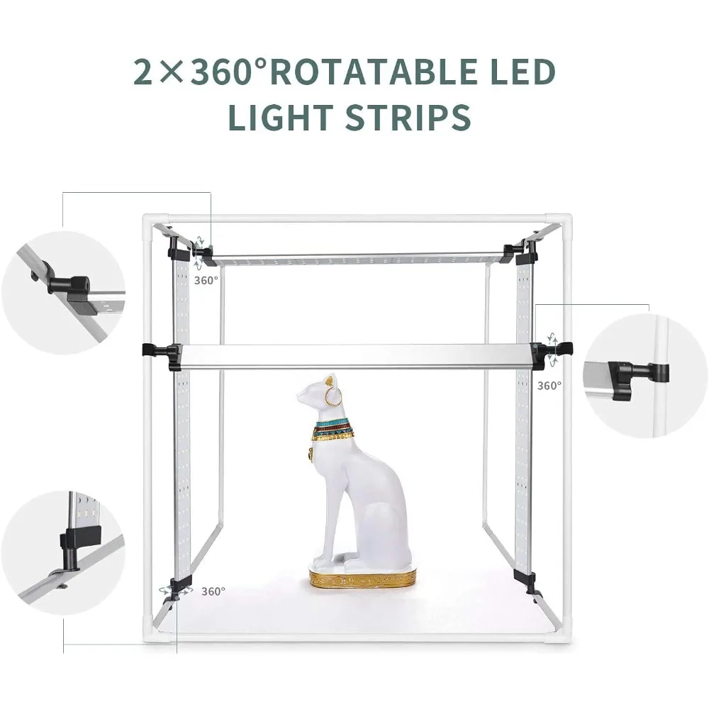 High quality Photo Box, Photo Light Studio Box 35"/90cm 126 LED Light Photo Shooting Tent Table Top Photography Lighting Kit-NEW