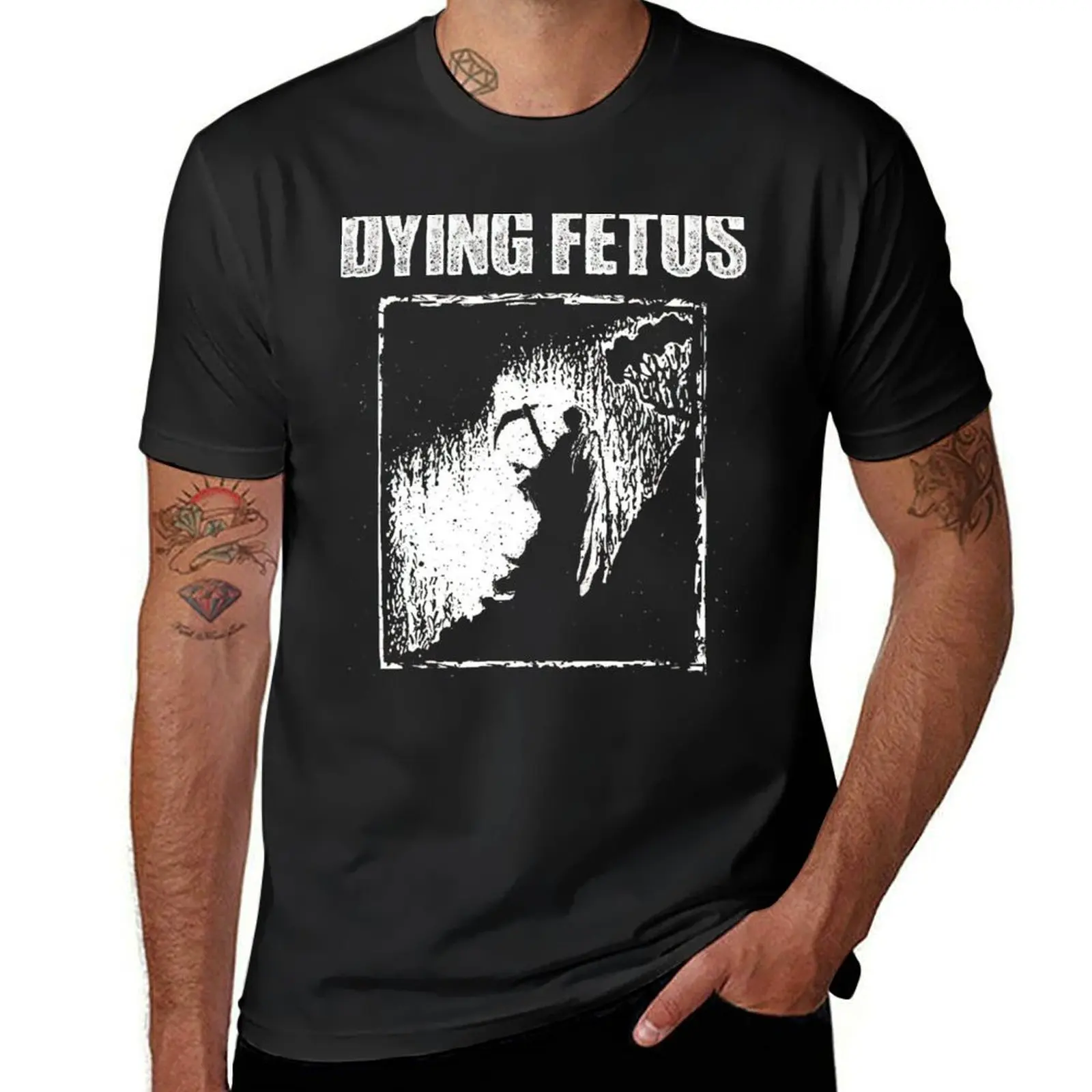 Dying Fetus Reaper T-Shirt heavyweights cute tops Short sleeve tee men