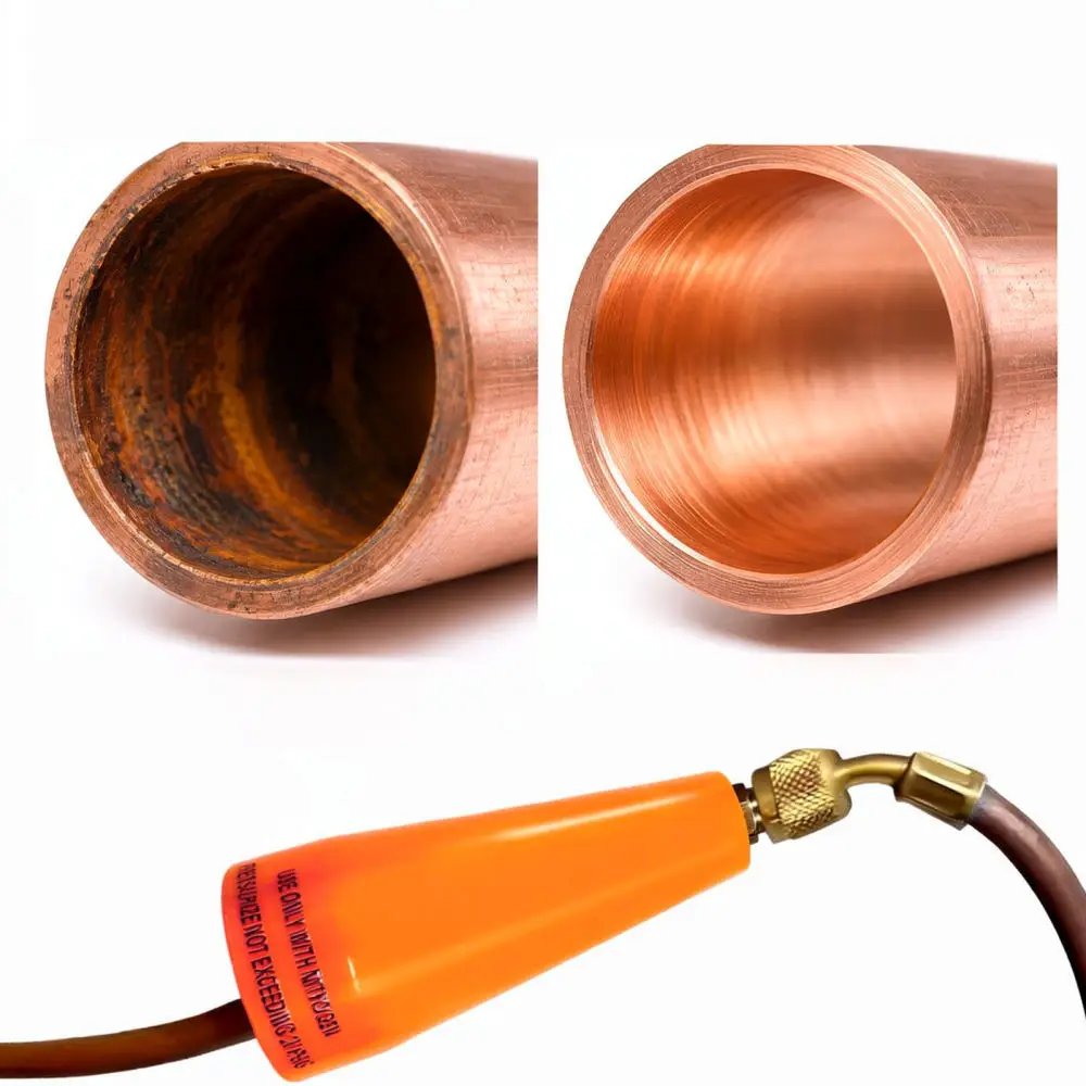 Hands Free Nitrogen Purge Adapter For Copper Pipe Brazing HVAC Maintenance Anti Oxidation Tool Refrigeration Equipment