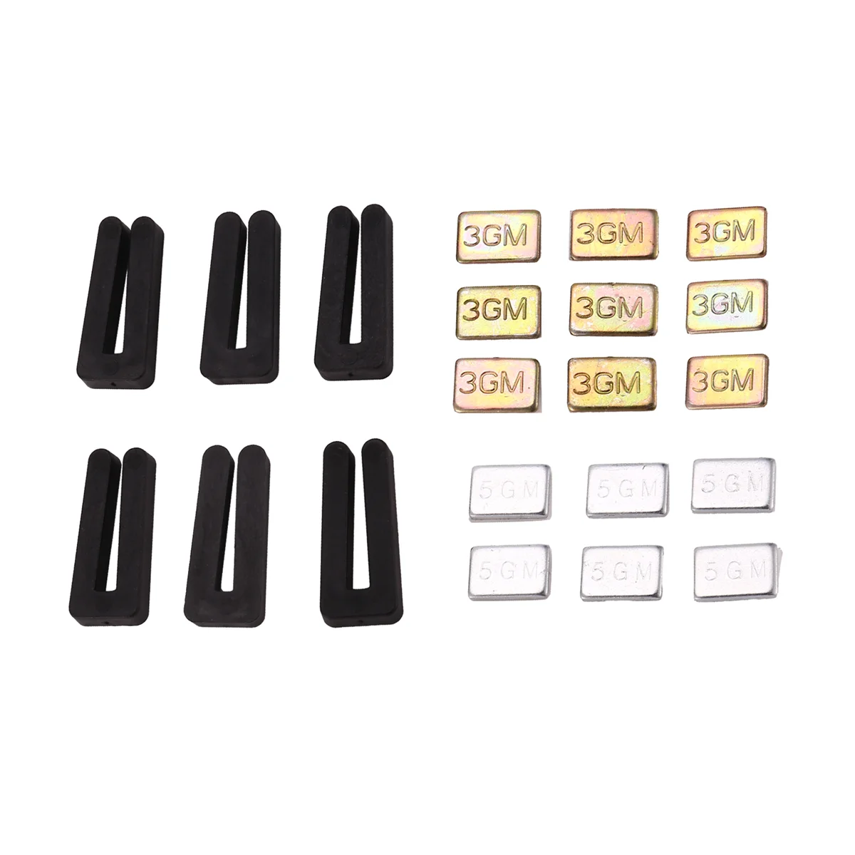 6 Sets of Ceiling Fan Blade Balancing Kit Fan Weight Balancing Kit Include Self-Adhesive Metal 5G Weight and 3G Weight Vogue