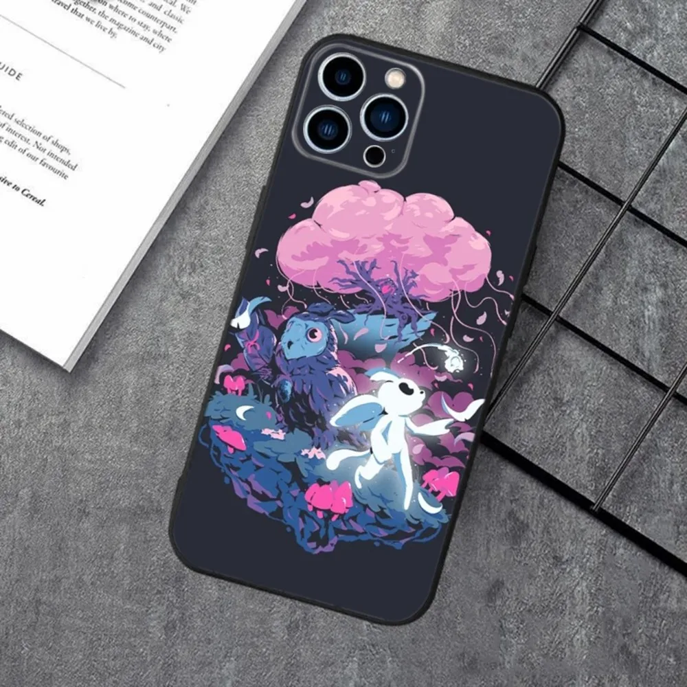 Etui na telefon O-Ori And The Blind Forest do Apple iPhone 15,14,13,12,11,XS,XR,X,8,7,Pro,Max,Plus,mini Silicone Black Cover