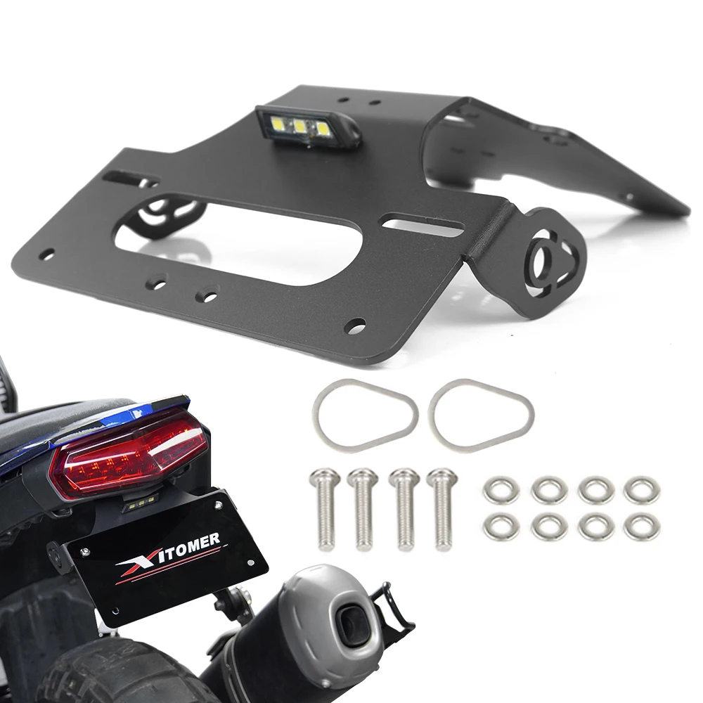 For Yamaha Tenere 700 XTZ690 Tenere 700 Rally/World Raid/Rally Rear Tail Tidy Fender Eliminator Kit License Plate Holder Bracket