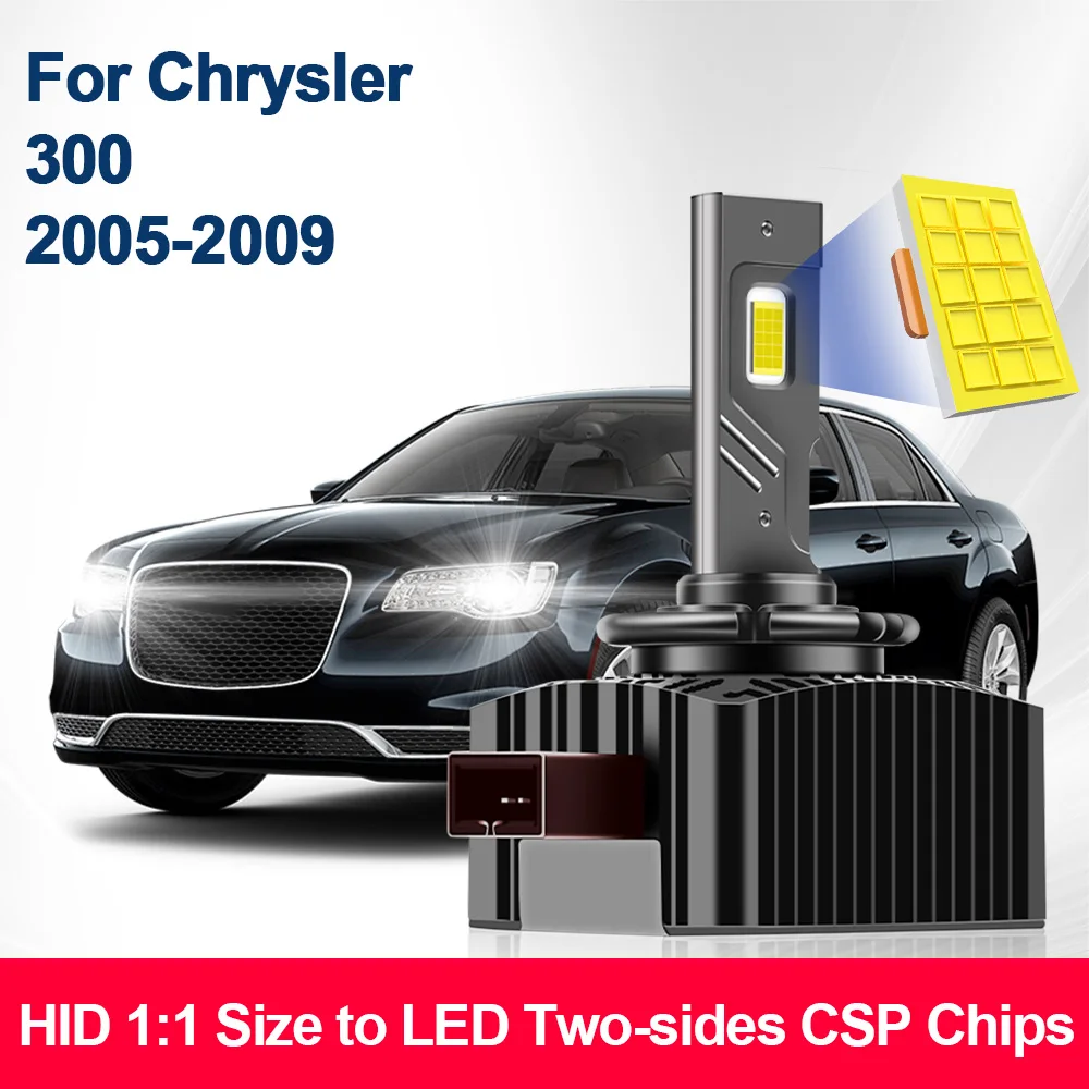 

Для Chrysler 300 2005-2009 D SERIES Автомобильные светодиодные лампы для фар D1S 110 Вт 30000LM Canbus HID 12 В Turbo Auto Lamp Plug&Play 1:1