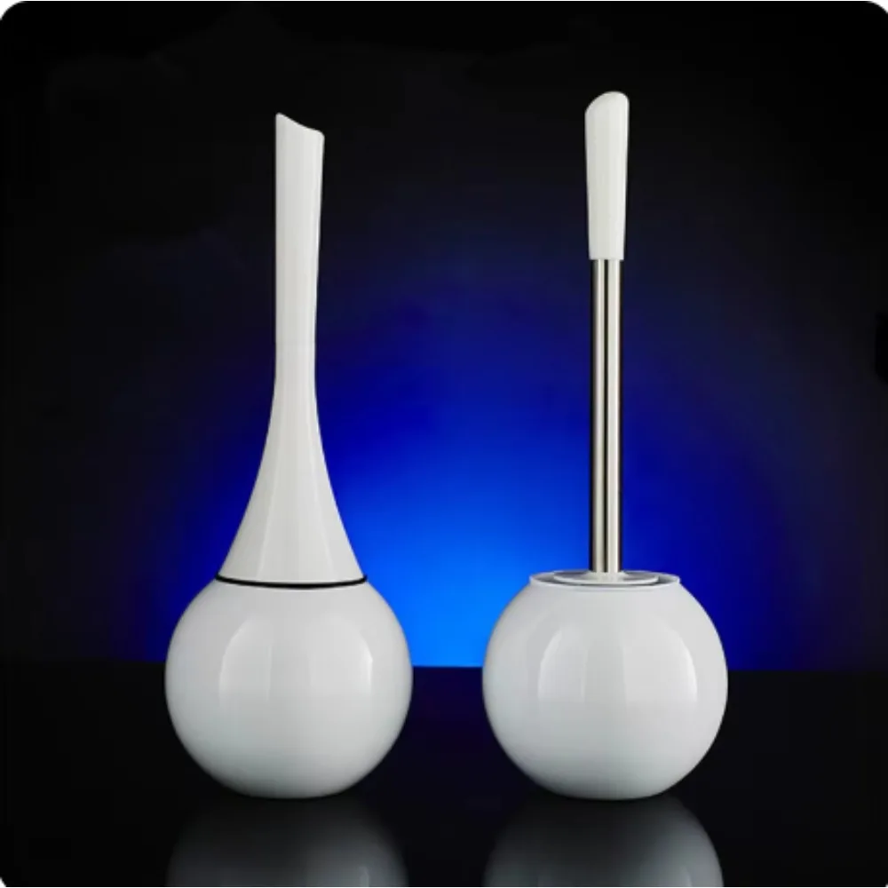 Versatile Made with Stainless Steel Toilet Brush and Holder Sets Modern Functional Accessories
