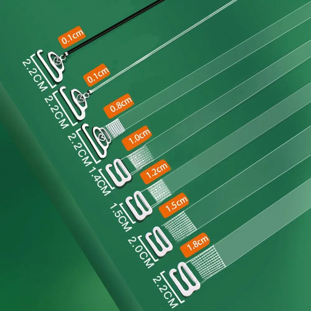 見えないショルダーストラップ、無地のブラ拡張ストラップ、滑り止め、透明な胸のベルト、調節可能なベルト