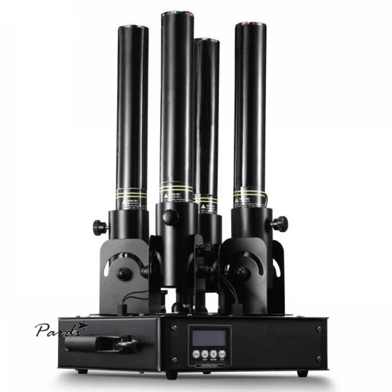 

4 output shots heads DMX512 Electric Confetti Streamer Cannon Launcher for stage effect