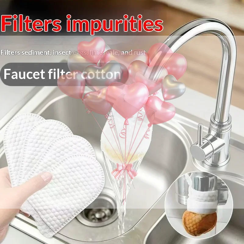 Nylon Mesh Water Filter Bag Easy to Install Faucet Rust Impurity Filter for Kitchen Bathroom Sink Water Cleaning