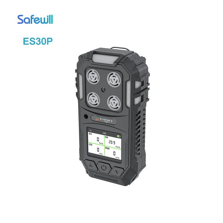 Safewill Factory Supply IP65 Atex CE Portable 4 in 1 Multi Gas CH4/CO/H2S/O2 OEM/ODM Handheld Methane Gas Detector