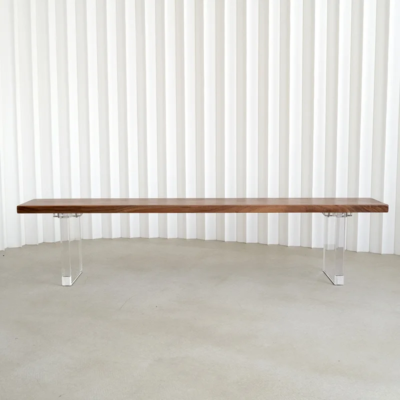 LTT antique solid wood bench suspended bench bedroom bedside bench