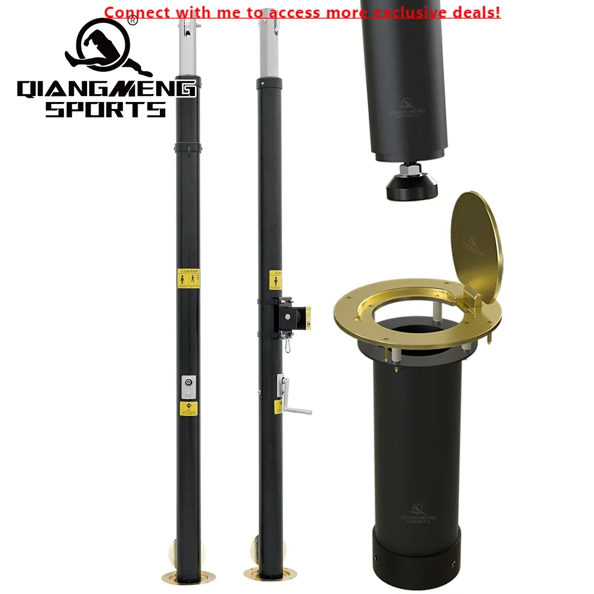 

Aluminum Volleyball Poles Professional Training Equipment Volleyball Net Posts