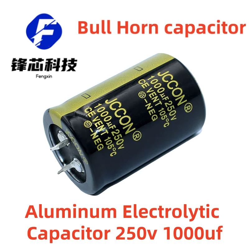 

(2pcs)250v 1000uf 30x45 Black Gold Inverter Welder Aluminum Electrolytic Bull Horn Capacitor