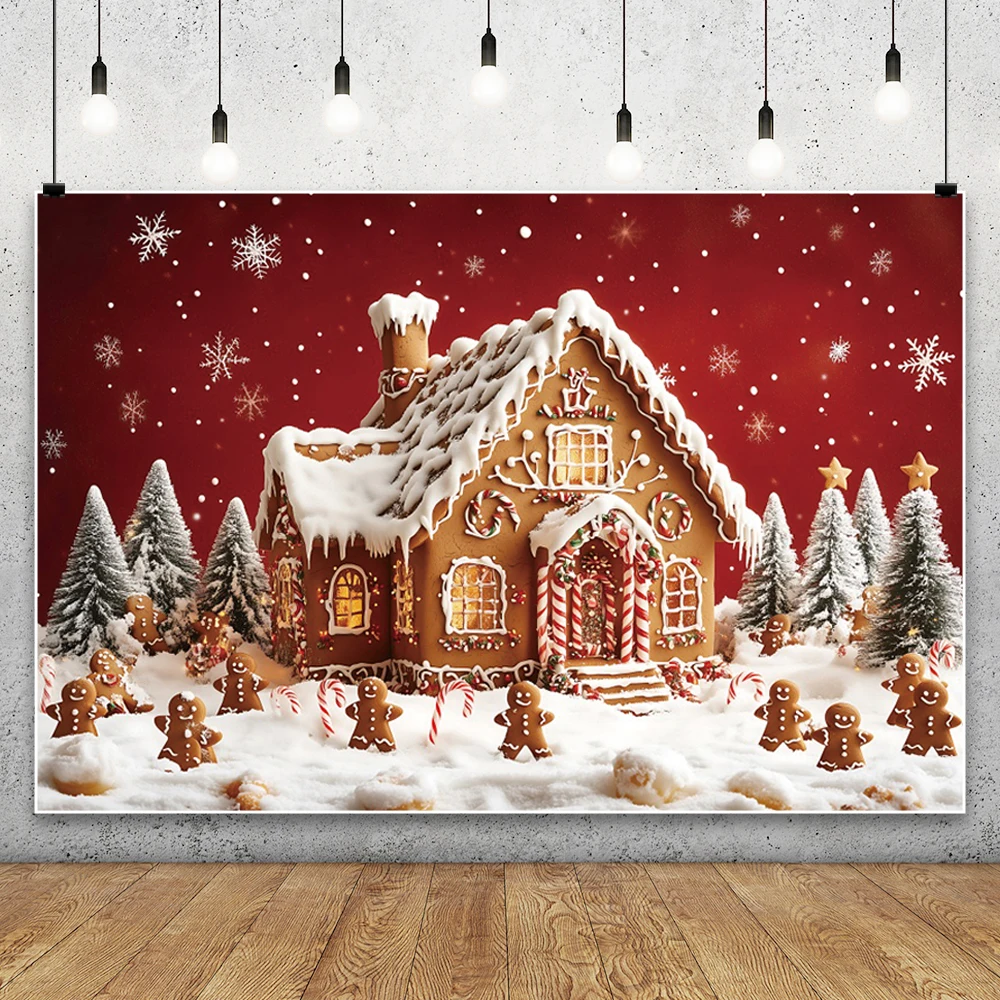 الشتاء عيد الميلاد التصوير الخلفيات عيد الميلاد إكليل الحلوى كوخ عطلة الكبار الأسرة صور التصوير خلفية استوديو الدعائم