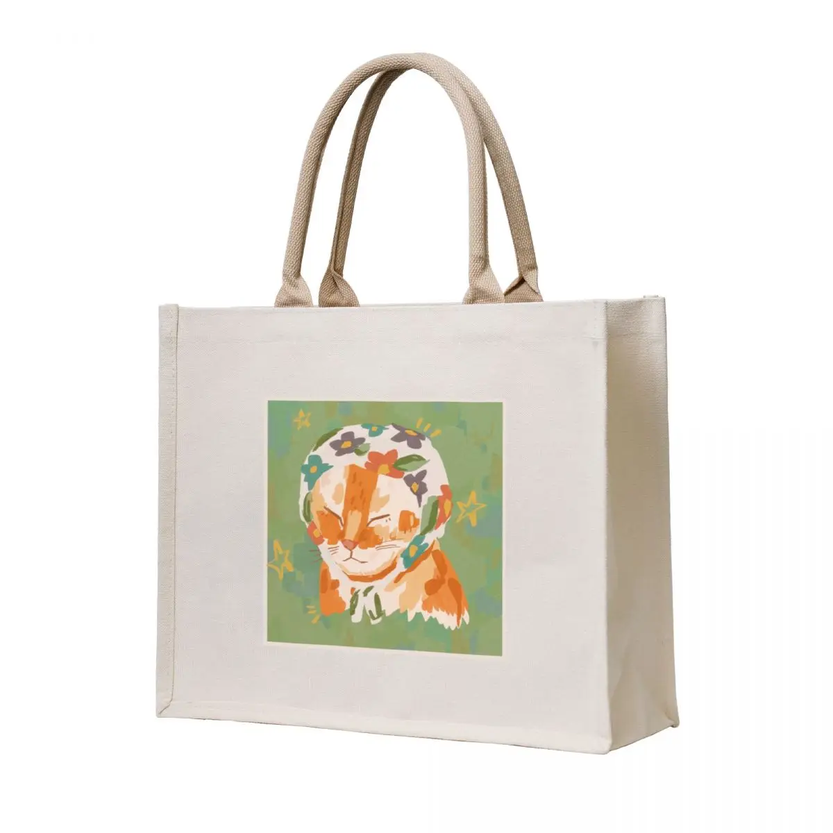 

Babushka cat Tote Bag Canvas stote bag canvas bags tote bag university