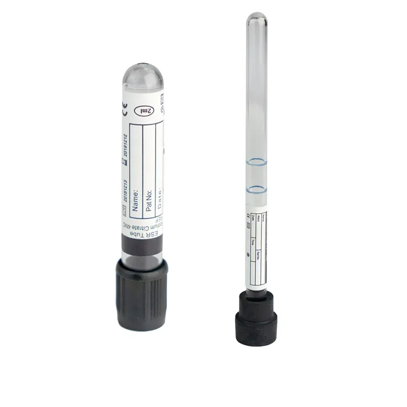 Westergren ESR Tube Pipette Vacuum Blood Collection Tube Glass ESR Vacuum Tube With Sodium Citrate