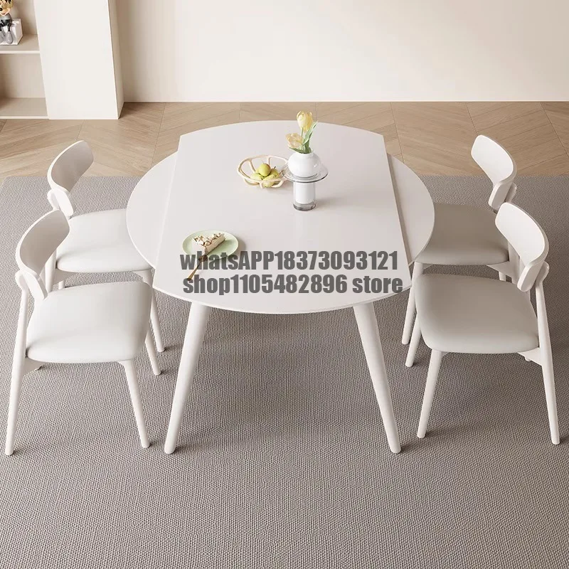 Modern Aesthetics Restaurant Table High Quality Comfortable Unusual Nordic Dining Table Cream Wind Mesas De Jantar Furniture