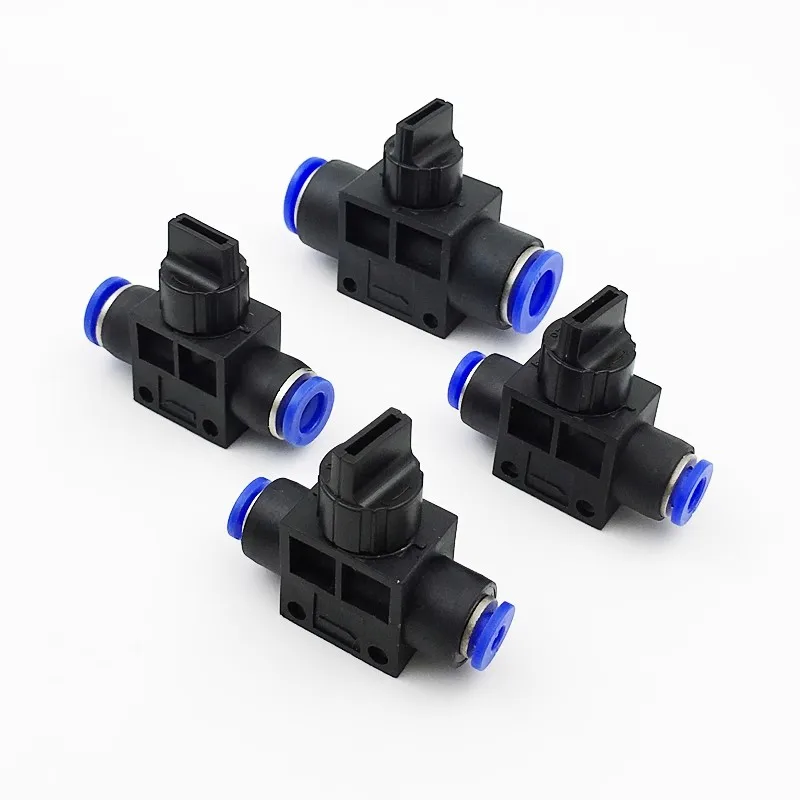 HVFF SA Air Manual Valve 4mm 6mm 8mm 10mm 12mm Pneumatic Push In Quick Joint To Turn Switch Manual Current-limiting Valve