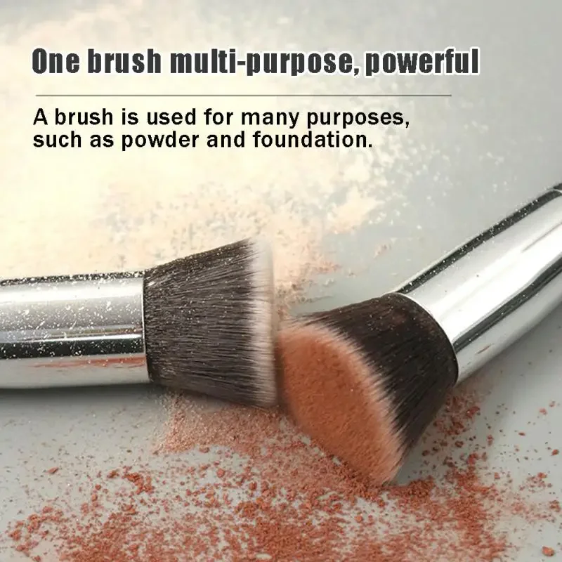 1PCS Makeup Brushes Flat Kabuki Foundation Brush for Liquid Cream Powder Contour Blending Large Face Repair Beauty Tools