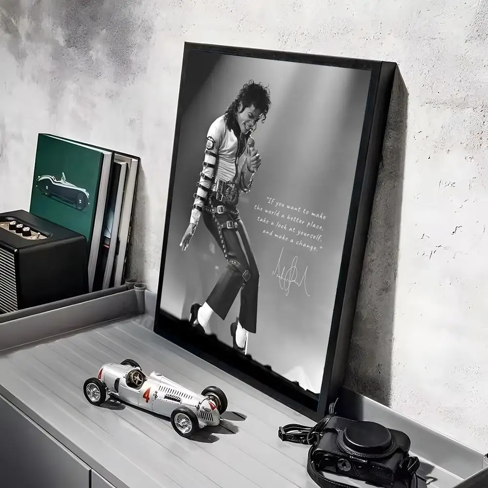 M-Michael J-Jackson Singer Poster-Aufkleber, Gemälde, Wandbild, HD-Wandaufkleber für Schlafzimmer, Wohnzimmer, Zuhause, selbstklebend, Dekor, Geschenk – Detail 15