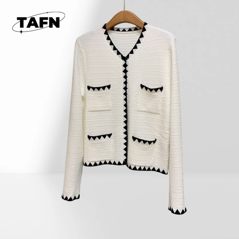 

Кардиган нишевый модный изысканный классический кашемировый кардиган в винтажном стиле 25, для сохранения тепла в повседневном стиле, 100% кашемирA25121