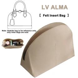 EverToner Felt  Insert Bag Organizer Bag Fits For LV Alma BB PM Insert Bag in Bag Travel Purse Portable Cosmetic Base Shaper