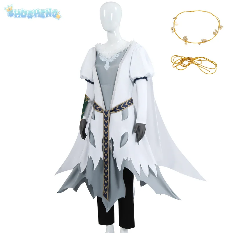 2024 Héra Cosplay Rings Rohirrim Costume Hera Combat suit dress gloves armor waist belt headwear set Halloween fantasy outfit