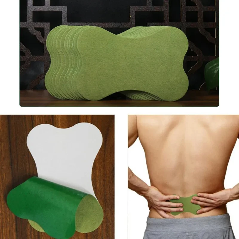 6/12/60PCS Back Paste Lumbar Vertebra Patch Fitness Moxa Stick Moxibustion Running & Yoga Self-heating Paste For Fitness